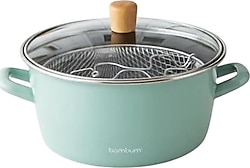 Bambum Nostalji Açık Yeşil 22 cm Kızartma Tenceresi