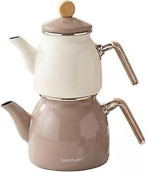 Bambum Nostalji Ahşap Kulplu Çaydanlık