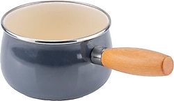 Bambum Nostalji Gri 14 cm Emaye Tava