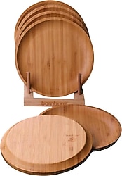 Bambum Penne 25 cm 6'lı Yuvarlak Servis Tabağı