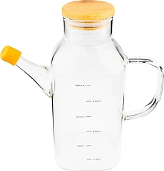 Bambum Petto Bambu Kapaklı 600 ml Yağdanlık