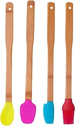 Bambum Zolly 4'lü Büyük Spatula Seti B3341