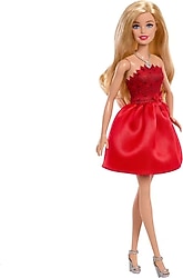 Barbie 80. Yıl Kırmızı Elbiseli Bebek JGD25