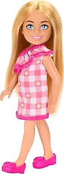 Barbie Chelsea Sarışın Pembe Elbiseli Bebek HXM95