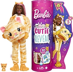 Barbie Cutie Reveal Bebekler 1. Seri Kedi HHG20