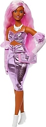 Barbie Deluxe Style Pembe Saçlı Bebek HYV24-HYV25