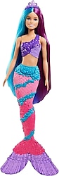 Barbie Dreamtopia Uzun Saçlı Bebekler Deniz Kızı GTF39