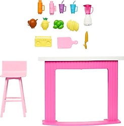 Barbie İçecek Standı Aksesuarları HPT51