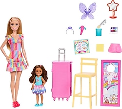 Barbie Karnaval Bebeği ve Yüz Boyama Oyun Seti JFL61