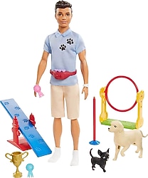 Barbie Ken ve Meslekleri Köpek Eğitmeni Oyun Seti GJM34