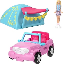 Barbie Mini Barbieland Araba ve Çadır HFY43