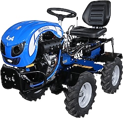 Bartech 4X4 10 Hp Dizel Mini Traktör Çapa Makinesi