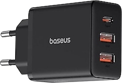 Baseus Cube 30 W Siyah Hızlı Şarj Adaptörü
