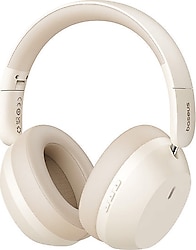 Baseus Bass 35 Max Beyaz Kulak Üstü Bluetooth Kulaklık
