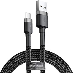 Baseus Cafule 2 m USB to Type-C Hızlı Şarj Kablosu