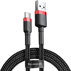 Baseus Cafule 3 m USB to Type-C Hızlı Şarj Kablosu
