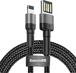 Baseus Cafule Gri 1 m USB to Lightning Şarj Kablosu