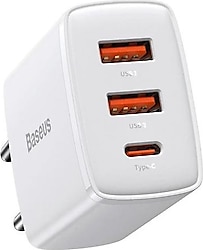 Baseus Compact 30 W Beyaz Şarj Adaptörü