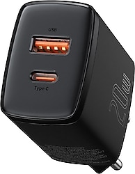 Baseus Compact 20 W Siyah Hızlı Şarj Adaptörü