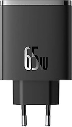 Baseus Cube Pro 65 W Siyah Hızlı Şarj Adaptörü