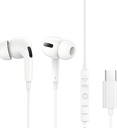 Baseus Encok CZ18 Beyaz Type-C Kablolu Kulak İçi Kulaklık
