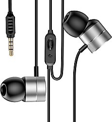 Baseus Encok H04 Gümüş Mikrofonlu Kulak İçi Kulaklık