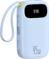 Baseus EnerFill FC31 Mavi 20000 mAh Hızlı Şarj Powerbank