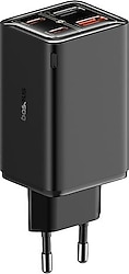 Baseus GaN6 Pro 65 W Siyah Type-C Kablolu Hızlı Şarj Aleti