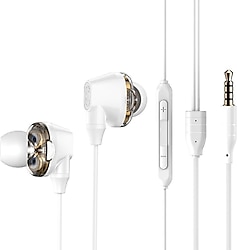 Baseus NGH08-2G Beyaz Mikrofonlu Kulak İçi Oyuncu Kulaklığı