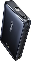 Baseus Nomos Qi2 Siyah 10000 mAh Hızlı Şarj Magsafe Powerbank