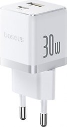Baseus Palm C+U 30 W Beyaz Hızlı Şarj Adaptörü