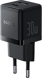 Baseus Palm C+U 30 W Siyah Hızlı Şarj Adaptörü