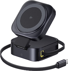 Baseus PicoGo 2in1 67 W MagSafe Kablosuz Hızlı Şarj Aleti
