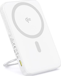 Baseus PicoGo Qi2 Beyaz 5000 mAh Hızlı Şarj MagSafe Powerbank
