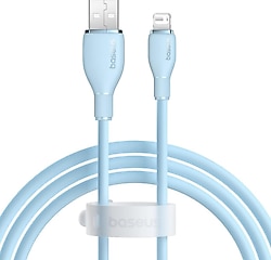 Baseus Pudding 1.2 m Mavi USB to Lightning Hızlı Şarj Kablosu