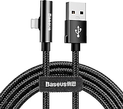 Baseus Baseus Rhythm Bent 1.2 m Lightning Şarj ve Ses Aktarım Kablosu