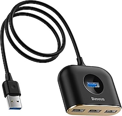 Baseus Square Round 4 Port USB Çoğaltıcı