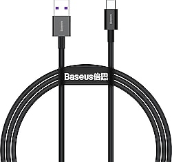 Baseus Superior 66 W 1 m Siyah USB to Type-C Hızlı Şarj Kablosu