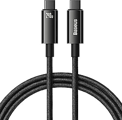 Baseus Tungsten Gold 240 W 2 m Type-C to Type-C Hızlı Şarj Kablosu