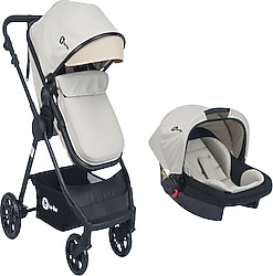 Be-Be Elegant Krem Travel Sistem Bebek Arabası