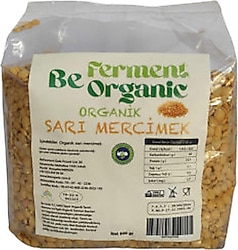 Be Ferment Organic Sarı Mercimek 800 gr