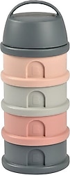 Beaba 4 Katmanlı Mineral Grey-Pink Süt Tozu Kutusu