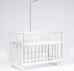 Bebeget Süper Natural Anne Yanı Sallanır Yataklı Ahşap Beşik
