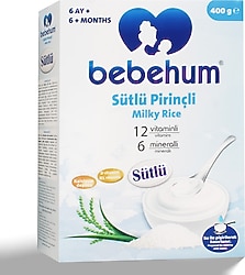 Bebehum Sütlü Pirinçli Kaşık Maması 400 gr