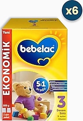 Bebelac 3 Devam Sütü 800 gr 6 Adet