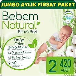Bebem Natural 2 Numara Mini 42'li 10 Adet Bebek Bezi