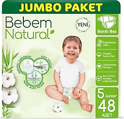 Bebem Natural 5 Numara Junior 48'li Bebek Bezi