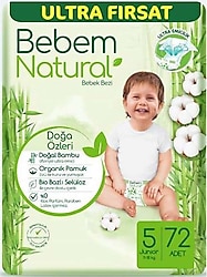 Bebem Natural 5 Numara Junior 72'li Bebek Bezi