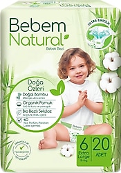 Bebem Natural 6 Numara Ekstra Large 20'li Bebek Bezi