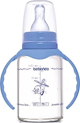 Bebeneo Isıya Dayanıklı Kulplu Cam Biberon 120 ml